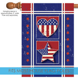 Stars Stripes and Hearts Flag image 4