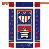Stars Stripes and Hearts Flag image 5