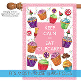 Keep Calm and Eat Cupcakes Flag image 4