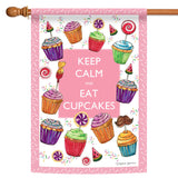 Keep Calm and Eat Cupcakes Flag image 5