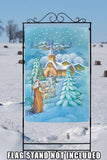 Snowy Nativity Flag image 8