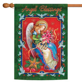 Angel Poinsettia Flag image 5