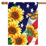 American Sunflowers Flag image 5