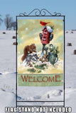 Welcome Winter Critters Flag image 8