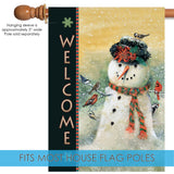 Welcome Snowman and Friends Flag image 4