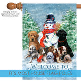 Snowman with Pups Flag image 4