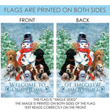 Snowman with Pups Flag image 9