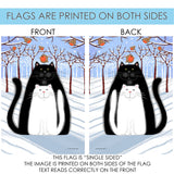 Snow Cats and Birds Flag image 9