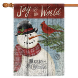 Joy to the World Snowman Flag image 5