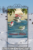 Silly Sandpiper Christmas Flag image 8