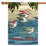 Silly Sandpiper Christmas Flag image 5
