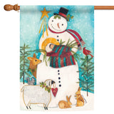 Snowman Nativity Flag image 5