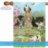 Flowers and Kittens Flag image 4