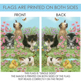 Flowers and Kittens Flag image 9