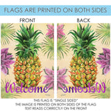 Welcome Floral Pineapple Flag image 9