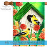 Goldfinch Birdhouse Flag image 4