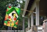 Goldfinch Birdhouse Flag image 8