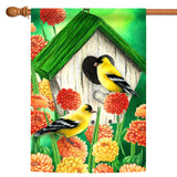 Goldfinch Birdhouse Flag image 5