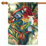 Exotic Tropical Birds Flag image 5