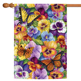 Pansy and Butterfly Flag image 5