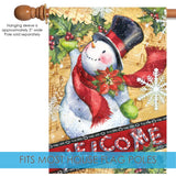 Candy Cane Snowman Flag image 4