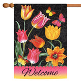 Welcome Tulips Flag image 5