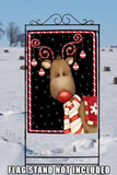 Candy Cane Reindeer Flag image 8