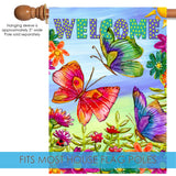 Welcome Butterfly Field Flag image 4