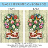 Floral Wreath Welcome Flag image 9