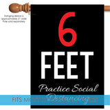 6 Feet - Practice Social Distancing Flag image 4