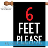 6 Feet Please Flag image 4