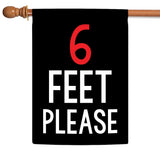 6 Feet Please Flag image 5