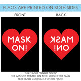 Mask On Heart Flag image 9