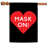 Mask On Heart Flag image 5