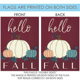 Hello Fall Gourds Flag image 9