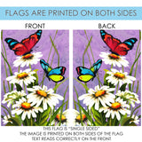 Butterfly Daisies Flag image 9