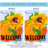 Pumpkin Sunflower Welcome Flag image 9