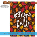 Welcome Fall Leaves Flag image 4