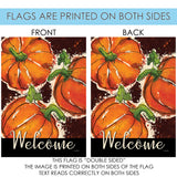 Painted Pumpkin Welcome Flag image 9