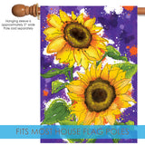 Painted Sunflowers Flag image 4
