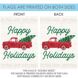 Red Truck Christmas Flag image 9