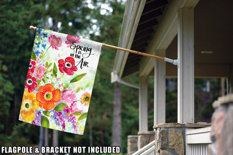 Spring Spring Is In The Air Decorative Flower Double Sided Flag ...