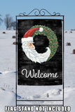 Santa Wreath Welcome Flag image 8