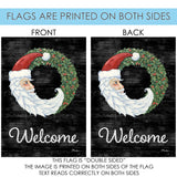 Santa Wreath Welcome Flag image 9