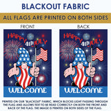 Patriotic Gnome Welcome Flag image 9