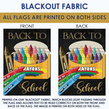 School Crayons Flag image 9