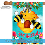 Bee Happy Hive Flag image 4
