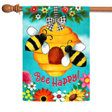 Bee Happy Hive Flag image 5
