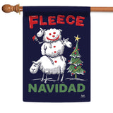 Fleece Navidad Snowman Image 5