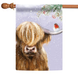 Winter Highland Cow Image 5